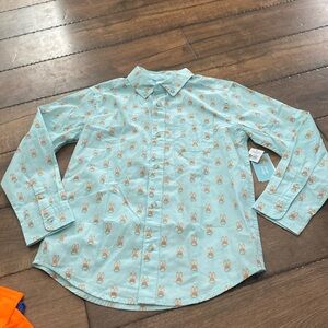 NWT Gymboree Spring Rabbit Button Up